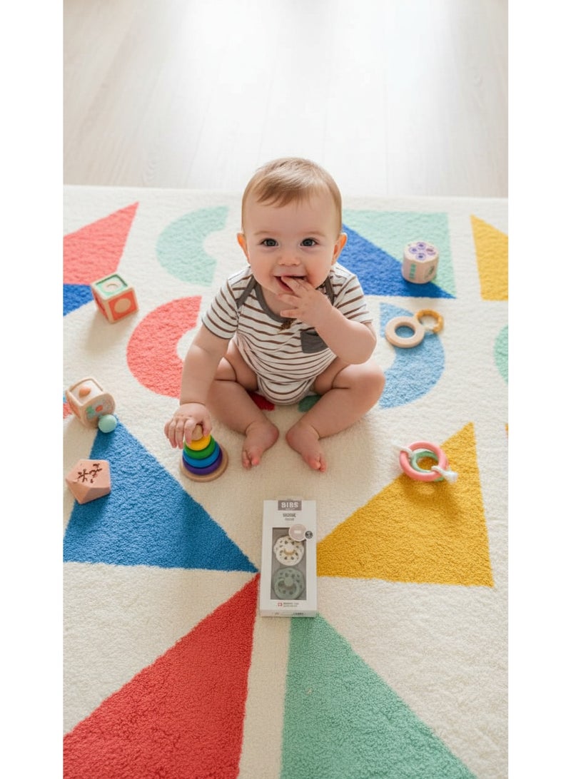 BIBS Pacifier Natural Rubber Round Nipple  0+M - Image 2