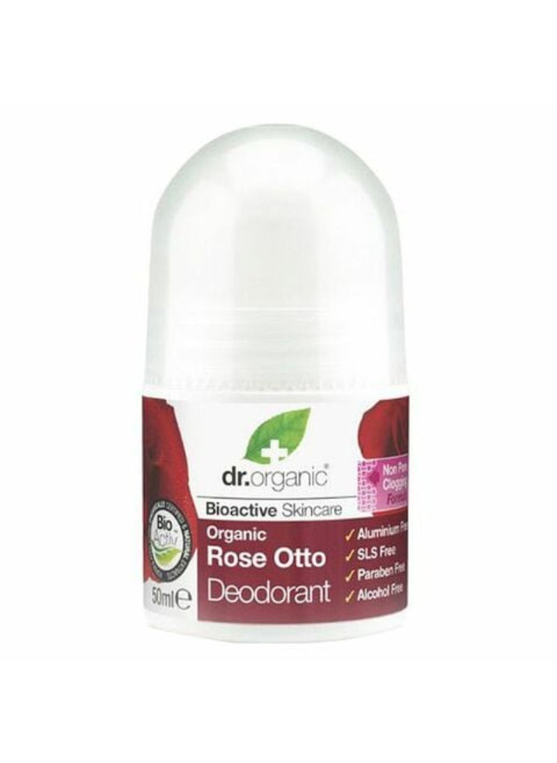 dr.organic Dr. Organic Rose Otto Deodorant Clear 50ml  - Image 1