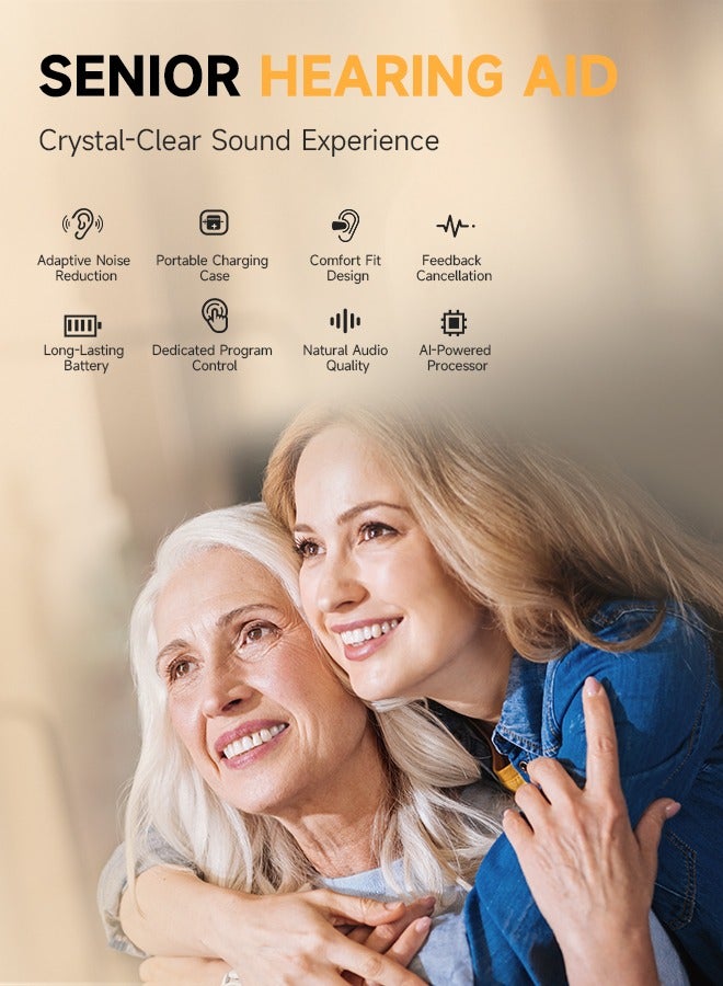 Britzgo Wireless fast charging Light portable hearing aid K87, noise reduction and non-slip design, long battery life - Image 3