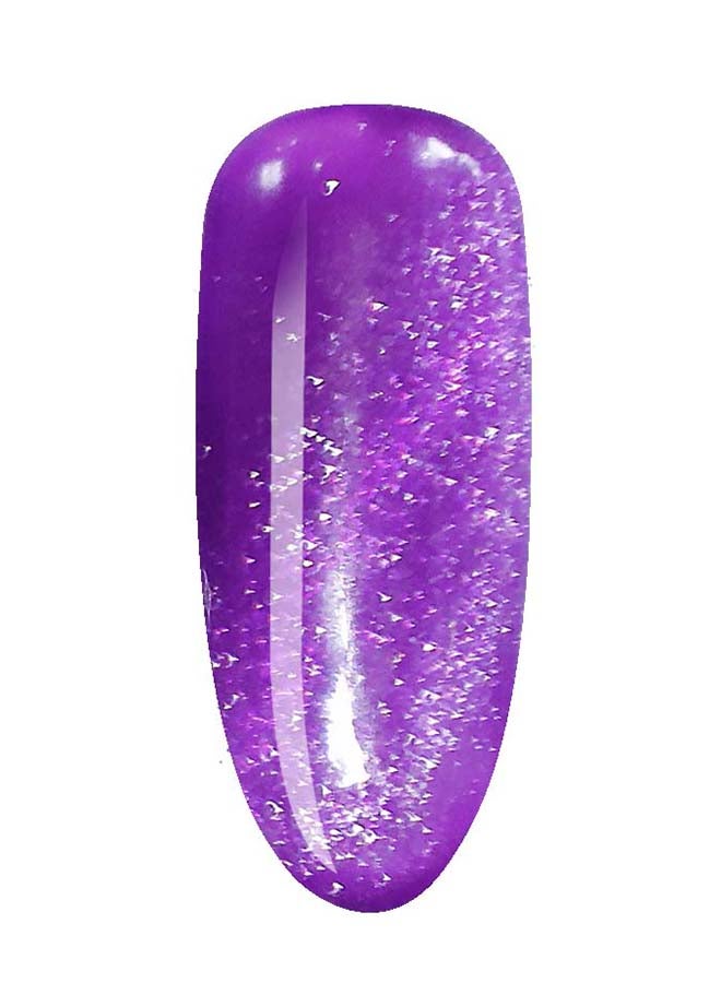 brunson Platinum Cat Eye Shiny Holographic 9D, Glitter Soak Off Gel Nail Polish BSM515 - Image 2