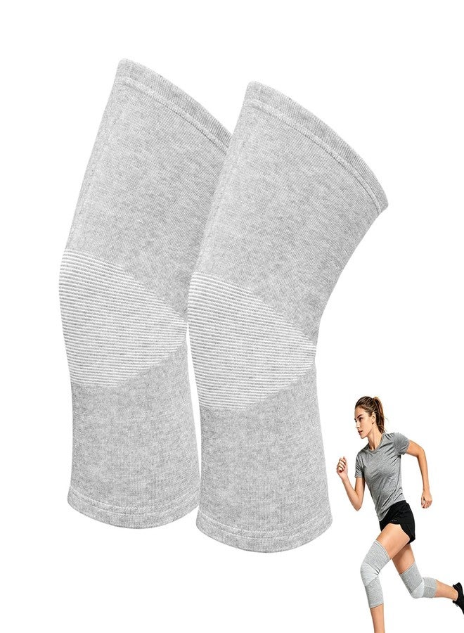 One-Commprssion Bamboo Knee Sleeves, Knee Brace for Women Men Knee Pain - Image 1
