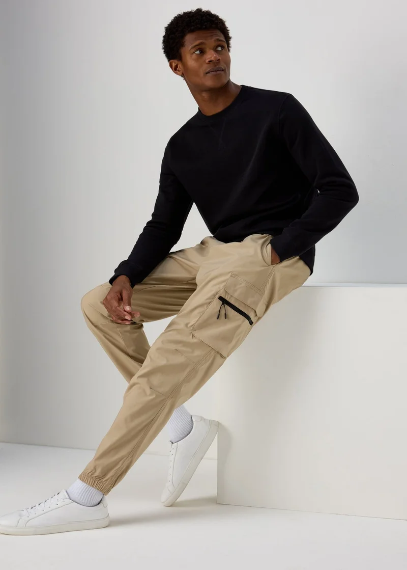 Matalan  Black Essential Crew Neck Sweatshirt for Men | Best Price UAE