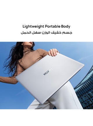 MateBook D 16 Laptop with 16-inch Eye Comfort FullView Display, Core i5-12450H Processor/8GB RAM/512GB SSD/Windows 11 Home/Intel UHD Graphics With Light and Metal Body And Nimble Numeric Keypad English/Arabic Mystic Silver - view 4