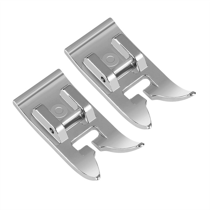 Harniruco 2Pcs Zig Zag  Straight Stitch Foot Snap On Foot Sewing Machine Presser Foot Will Fit Singer  Brother  Janome  Toyota  Etc Domestic Sewing Machines - Image 1