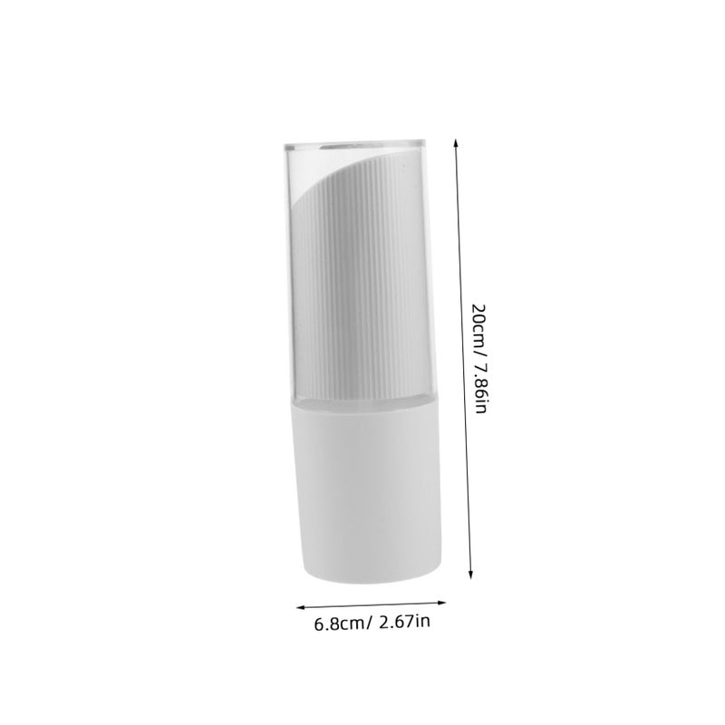 Portable Travel Toothbrush Holder With Rinsing Cup Lightweight Plastic Storage Box White - Image 3
