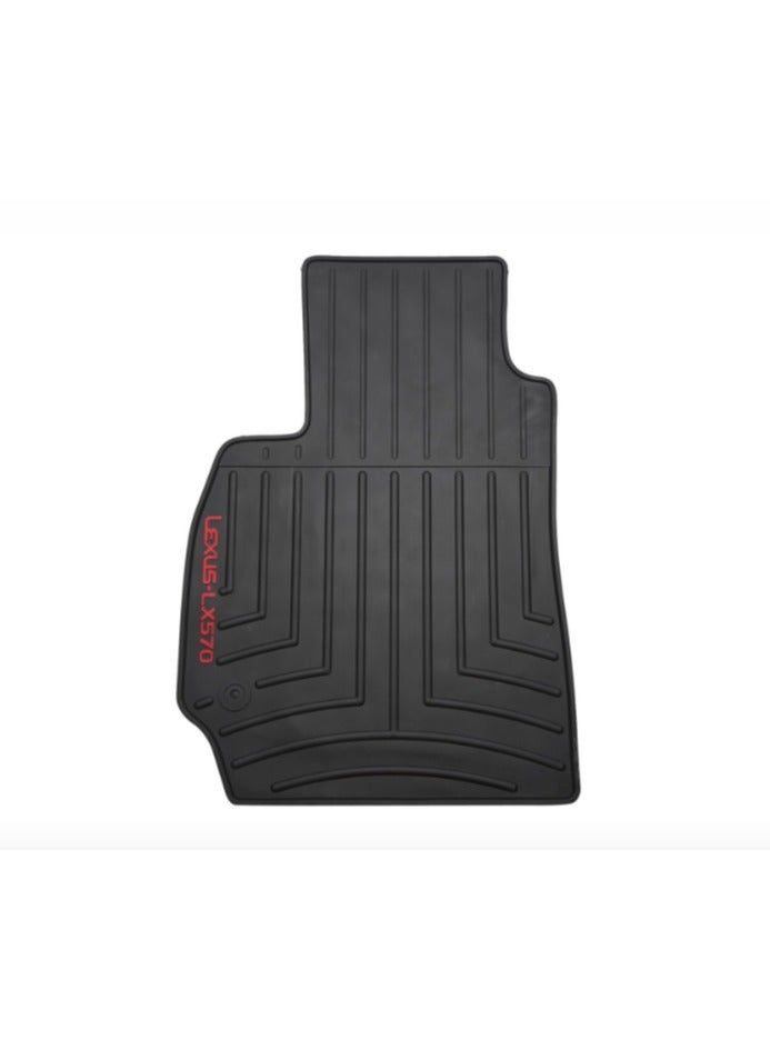 Dhell Rubber Floor Mat for Lexus LX570 2008+ Black