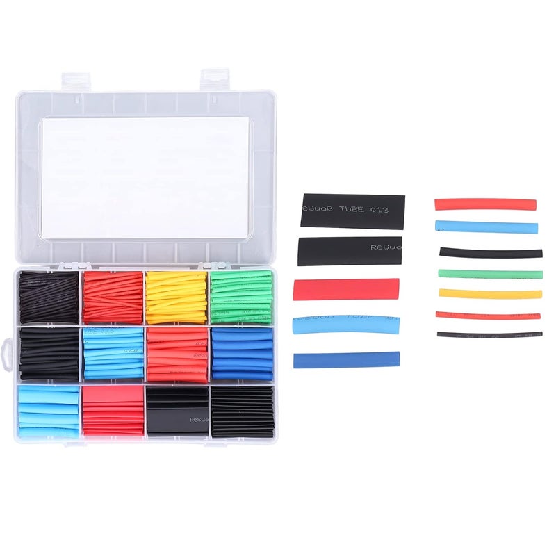 YWBL-WH 560Pcs Heat Shrink Tubing Kit, Electrical Insulated Wire Wrap Set 5 Colors, Various Sizes Plastic Box Packaging for Maintenance, Home DIY Work - Image 4