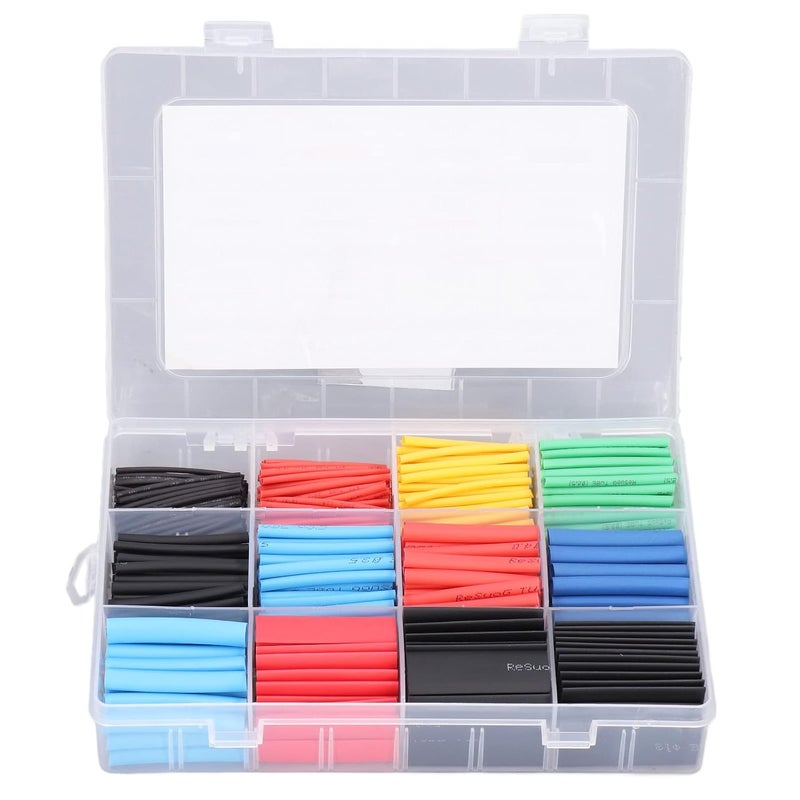 YWBL-WH 560Pcs Heat Shrink Tubing Kit, Electrical Insulated Wire Wrap Set 5 Colors, Various Sizes Plastic Box Packaging for Maintenance, Home DIY Work - Image 1