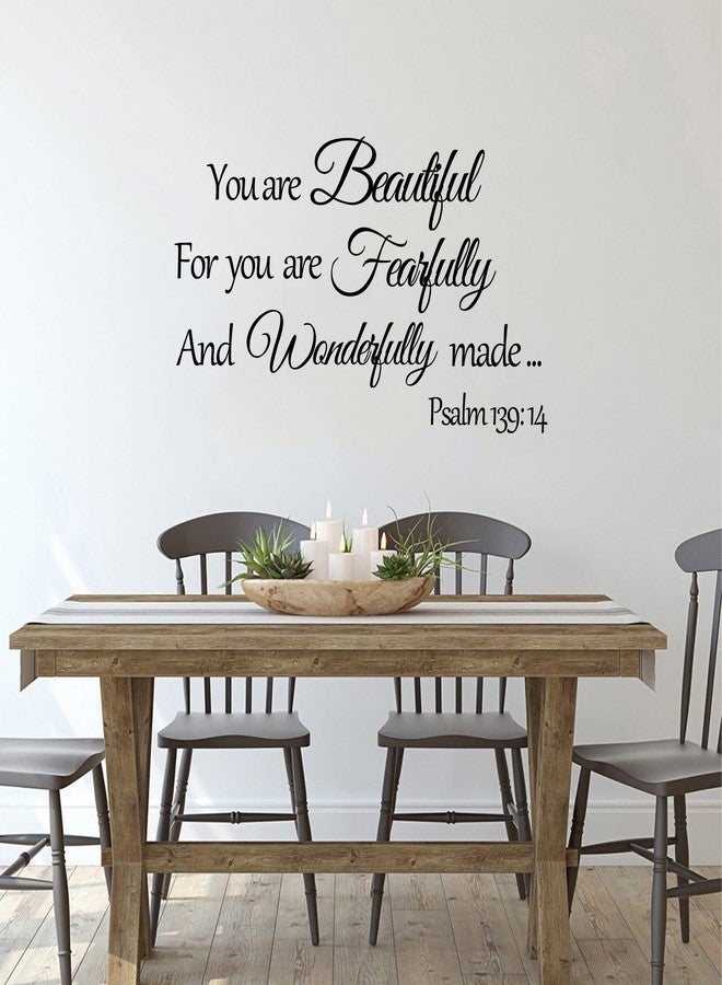 Sinekong Bible Verse Wall Decals Inspirational Wall Decals Quotes Christian Scripture Religious Wall Stickers Peel and Stick Motivational Decal Postive Saying Wall Stickers for Women Family Home Bedroom Decor - Image 4