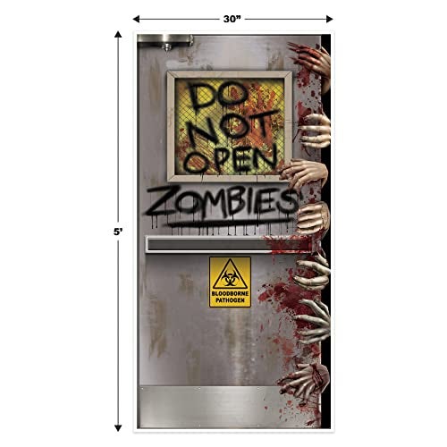 Beistle Zombies Lab Door Cover, 30" by 5', Multicolor - Image 2