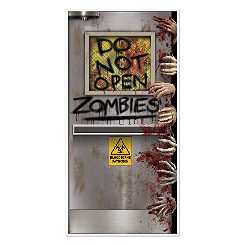 Beistle Zombies Lab Door Cover, 30" by 5', Multicolor - Image 1