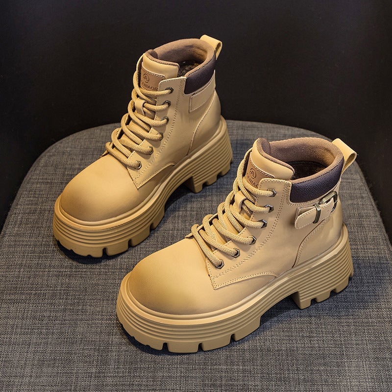 Martin Boots for Women 2026 New Retro Motorcycle Boots and Style Leather Short Work Boots British Style Versatile Women''s Boots - Image 4