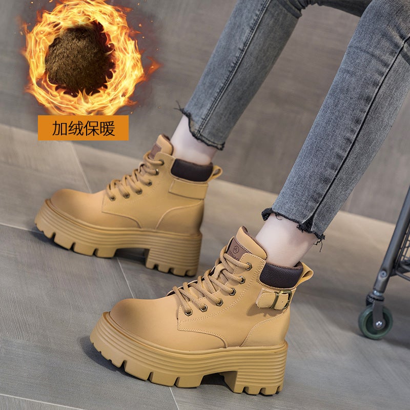 Martin Boots for Women 2026 New Retro Motorcycle Boots and Style Leather Short Work Boots British Style Versatile Women''s Boots - Image 1