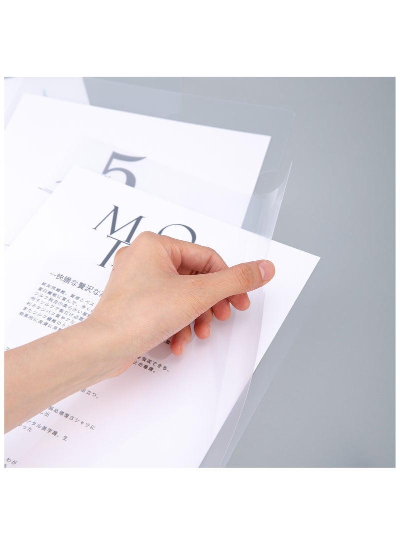 Deli ملف تقارير A4 دلي E5706، حافظة مستندات بغطاء شفاف من PP - مثالي لتنظيم المكتب - Image 4