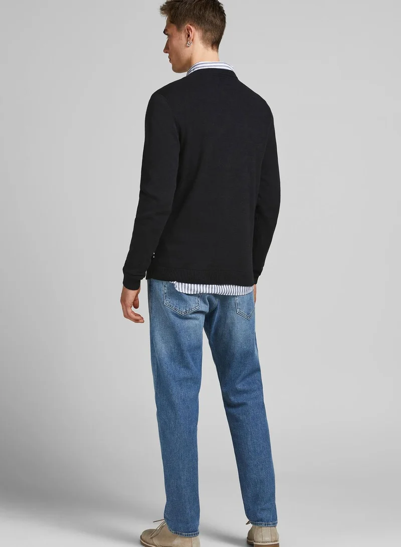 JACK & JONES Essential Knitted V-Neck Sweater
