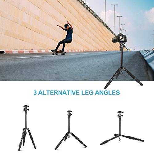 SIRUI Traveler 5AX 52″Aluminum Camera Tripod, 360° Panorama B-00K Ball Head and Arca Swiss Quick Release Plate, Folded Height 12.4", Load up to 6kg/13.2lbs - Image 5