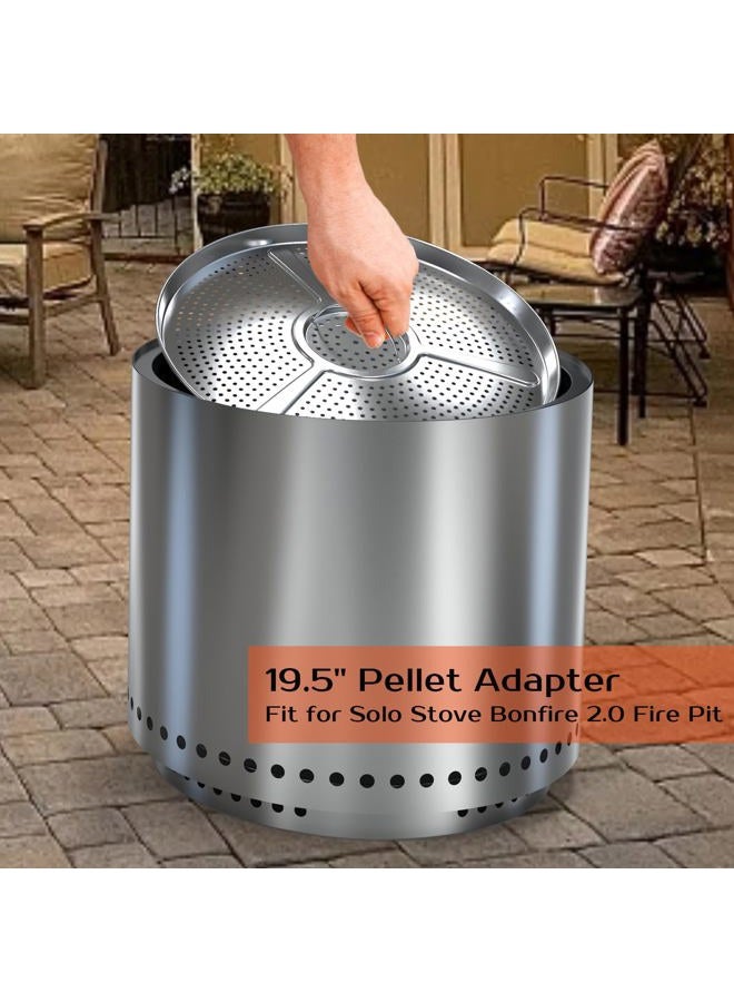 BBQCuker Pellet Adapter for Solo Stove Bonfire 2.0, Bonfire Accessories for Solo Stove, 19.5" Bonfire 2.0 Pellet Adapter, Pellet Burning Conversion - Image 2