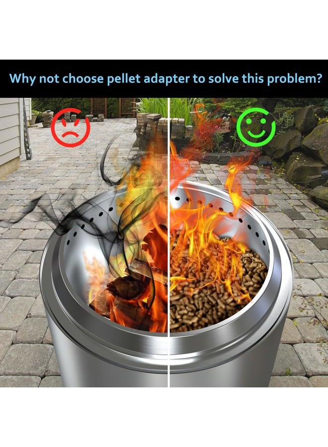 BBQCuker Pellet Adapter for Solo Stove Bonfire 2.0, Bonfire Accessories for Solo Stove, 19.5" Bonfire 2.0 Pellet Adapter, Pellet Burning Conversion - Image 3