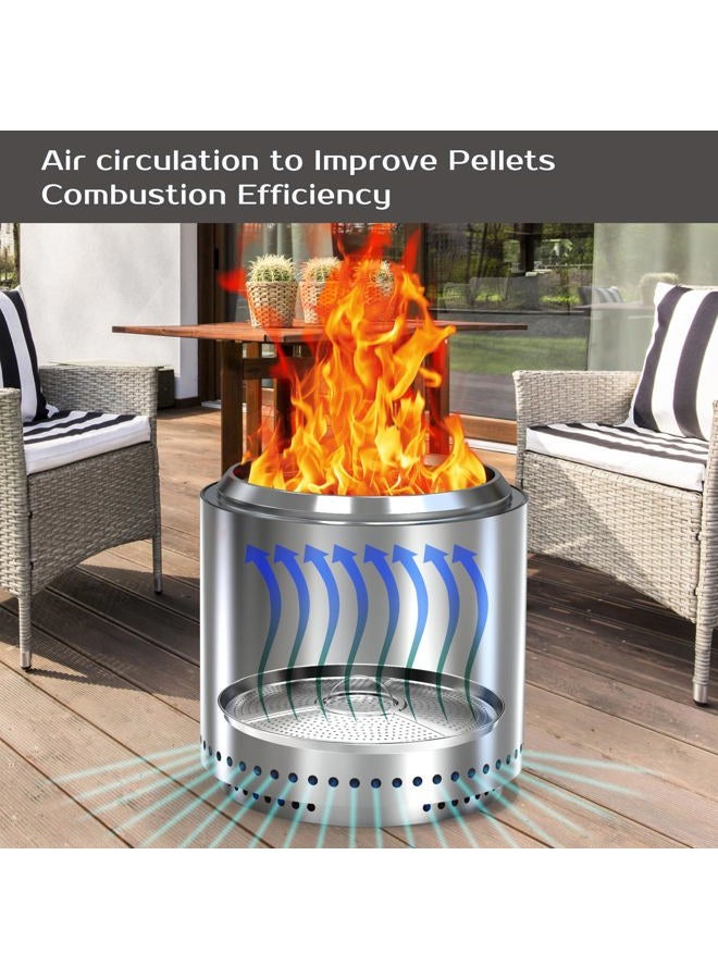 BBQCuker Pellet Adapter for Solo Stove Bonfire 2.0, Bonfire Accessories for Solo Stove, 19.5" Bonfire 2.0 Pellet Adapter, Pellet Burning Conversion - Image 5