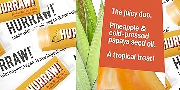 HURRAW Papaya Pineapple Lip Balm - Image 3