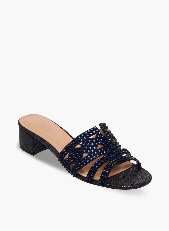 سيليست Women Embellished Block Heel Sandals Ramadan Collection