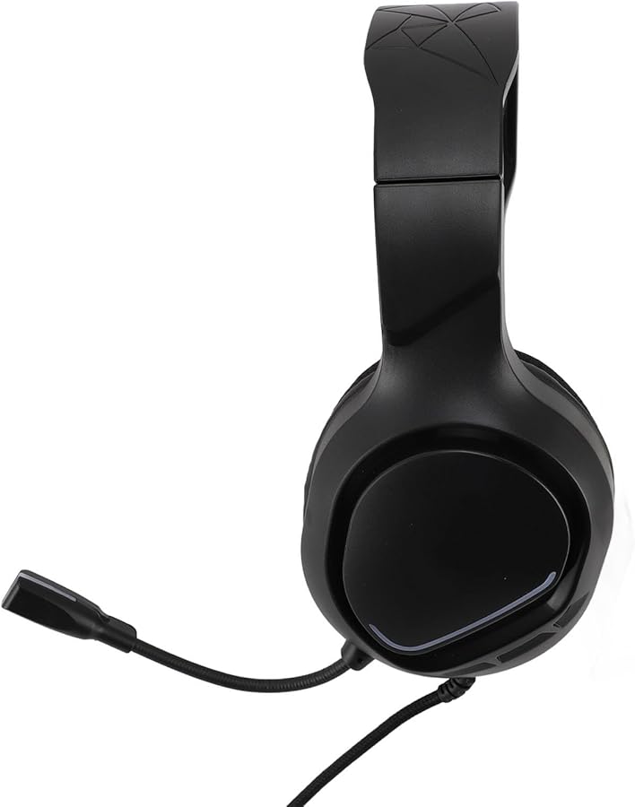 Eujgoov RGB Gaming Headset with Microphone for PC PS5 Switch Laptop Adjustable Sound - Image 3