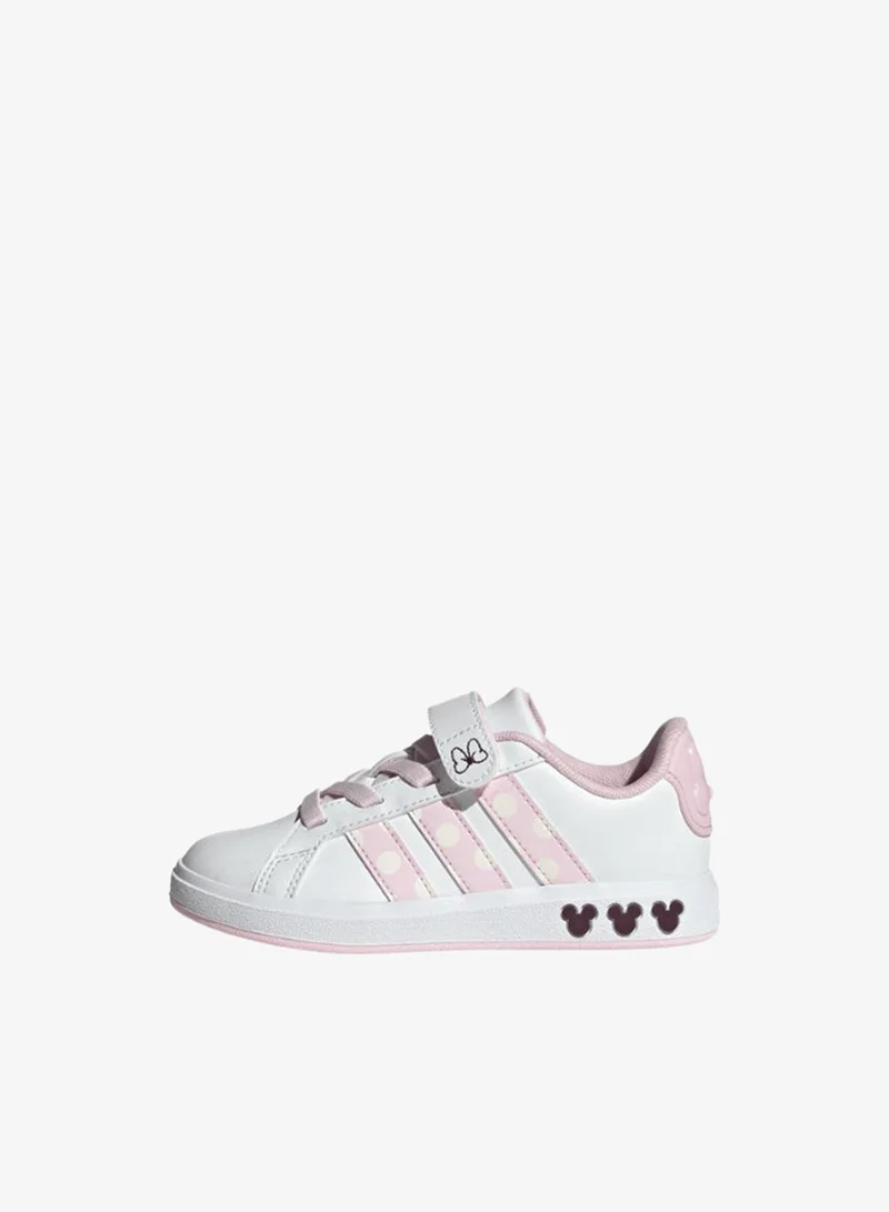 Adidas Adidas Grand Court Minnie El K U White Sportswear Shoes For Kids