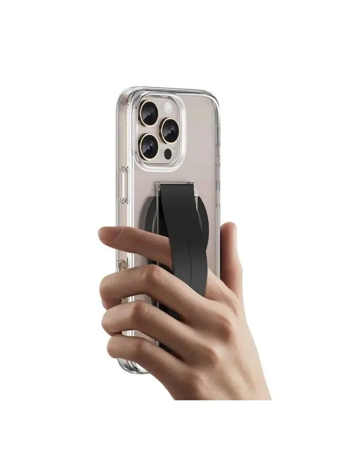 جرين ليون جراب ماجسيف لهاتف ايفون 16 برو ماكس مع قبضة / واقي للشاشة والكاميرا / وضوح مضاد للاصفرار / قبضة مريحة / حماية من السقوط والتلف - تيتانيوم أسود - Image 3