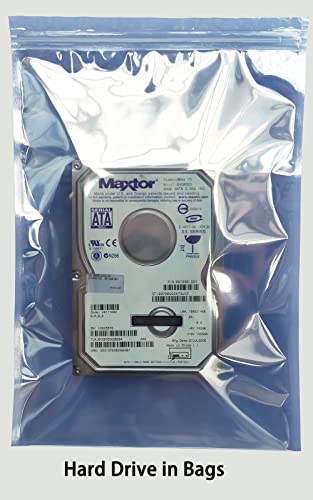 Seadasyoon Anti Static Bags, 25pcs Large Resealable ESD Bags 7.87x11.8in with Labels for GPU Hard Drive SSD HDD and Electronic Device - Image 3