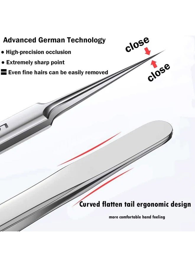 Jedrey Pimple Popper Tool Kit, 2Pcs Professional Facial Blackhead Remover Tweezers and Pimple Extractor Acne Treatment Tool for Acne Pimples Comedowns Blemishes or Splinters Removal - Image 3