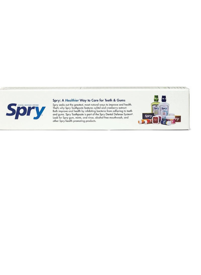 Spry Spry Xylitol Toothpaste for Kids 5oz. Kids Toothpaste with Fluoride, Teeth Whitening Kids Toothpaste with Xylitol, Natural Breath Freshening, Mouth Moisturizing Ingredients, Bubble Gum (Pack of 1)  - Image 2