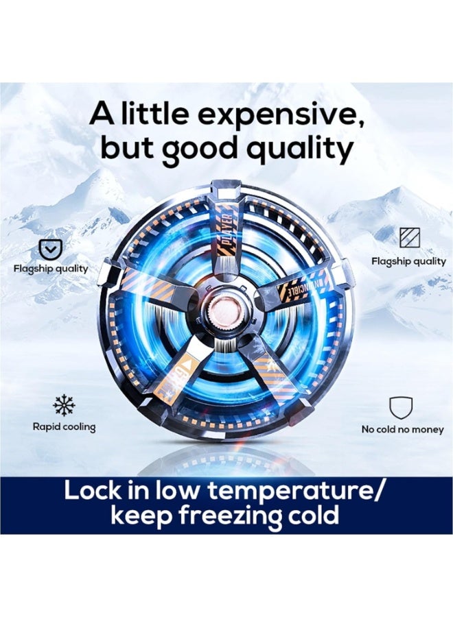 Memo Fast Cooling Mobile Phone Cooler CXA3 , Phone Cooler for Gaming With Cable Type-C , Magnetic and Clip Semiconductor Ice Affect Refrigerator Radiator, RGB Light, Ultra Quiet , Compatible with iPhone & Android Gaming Phones - Image 3