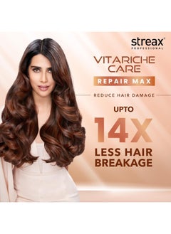 Streax Professional Vitariche Care Smooth and Shine Hair Mask For Women- Hairmask Enriched with Biovit-A-OX Complex, Hydrolyzed Silk Protein, and Vitamins- For Soft, Smooth, and Rejuvenated Hair, 200g  - Image 2