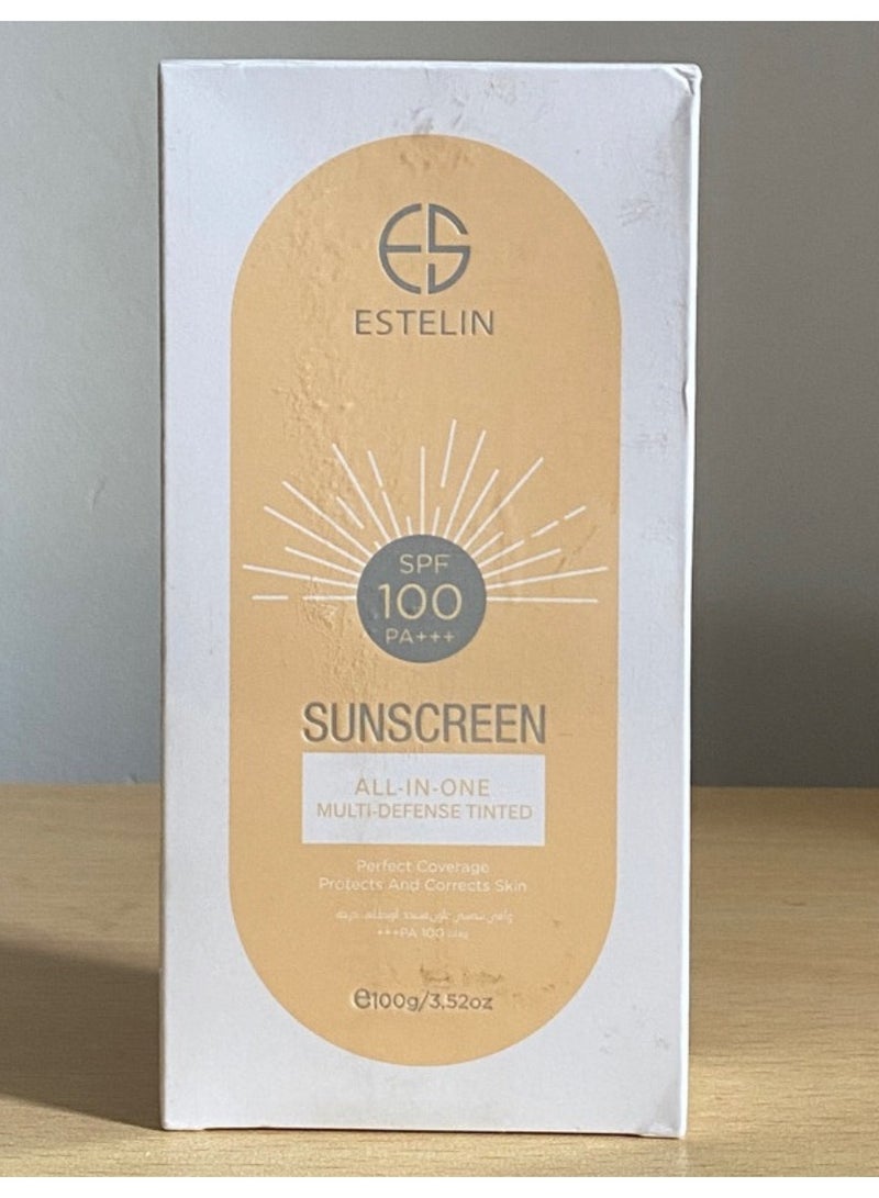 ESTELIN Multi Defense Tinted Sunscreen SPF 100 PA+++ - 100g