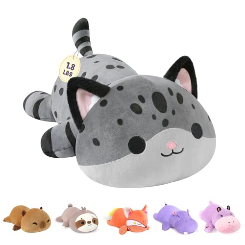 Onsoyours Original Weighted Panther Cat Plush Cute 13818 Pound Hugging Black Leopard Kitty Weighted Stuffed Animal Soft Collectible Gift for Kids Adults - Image 1