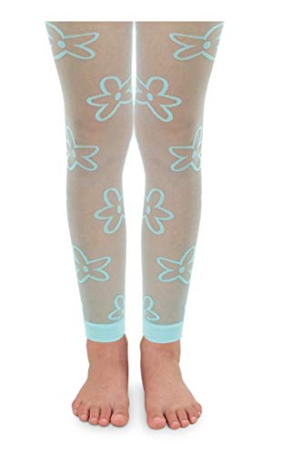 Jefferies Socks Girls 7-16 Daisy Footless Tight, Breeze, 6-8 Years - Image 5