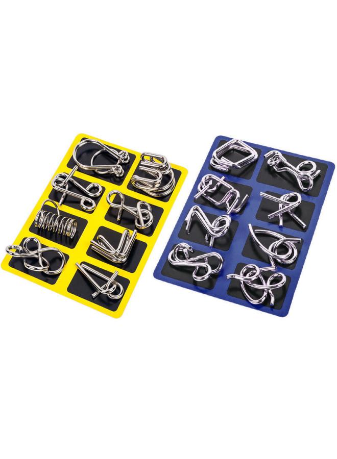 Nine-chain Unlock Ring Intelligence Buckle Full Set Of Educational Toys Luban Lock Kong Ming Lock Full Set Of Children's Toy Set 