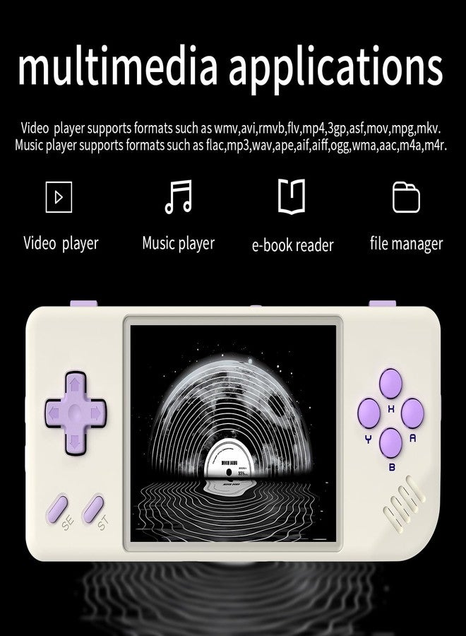 Voacle RG28XX Retro Handheld Game with Linux System, 2.83 Inch IPS Screen Built-in 64G TF Card 5516 Games Support Multimedia Application and TV Output(Beige White) - Image 5
