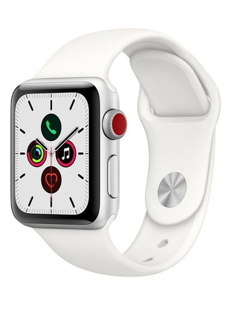 سوار بديل من السيليكون لسلسلة Apple iWatch Series 5/6/7 42/44/45 ملم أبيض ناعم - Image 1