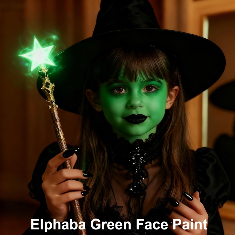 MEICOLY 3PCS Black White and Green Face Body Paint Stick,Waterproof Eye Black Baseball Softball Football,Face Paint Stick for Halloween SFX Cosplay Makeup - Image 3