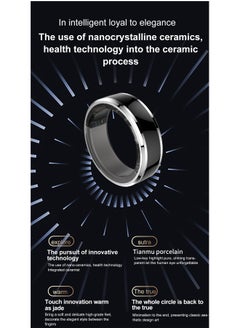 Generic Smart Ring Fitness for Men Women, Health Sleep Heart Rate Oxygen Smart Ring ,IP67 Waterproof Bluetooth Rings Injection Glue CYFIT Sports Smart Ring  - Image 4