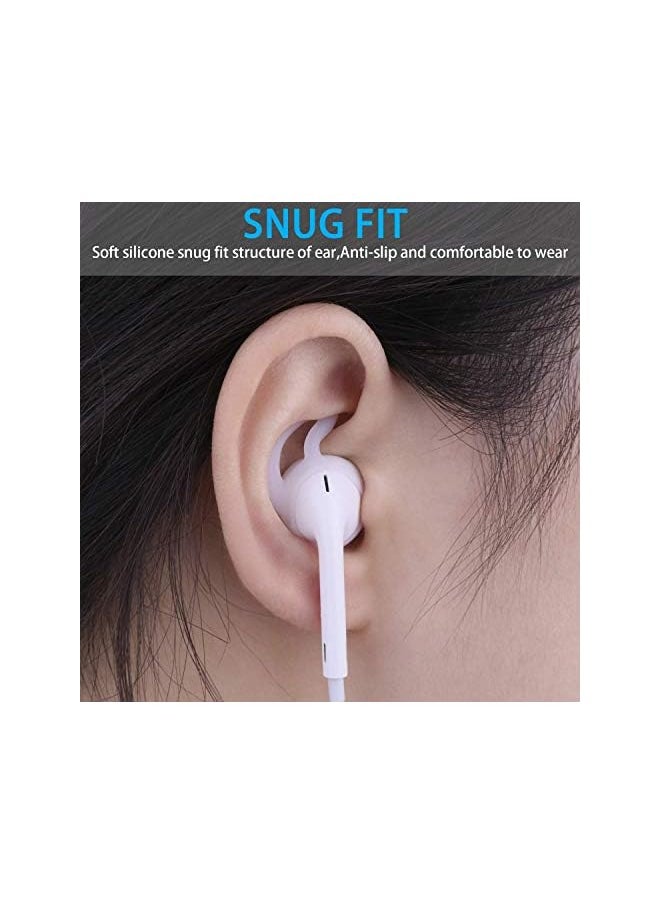 erorex - 4 Pairs Silicone Ear Tips For Air Pods 1 2 Anti Slip Ear Hook Gel Headphones Earphones Protective Accessories Tips Soft Comfortable For Iphone 6S 6 Plus 5S 5C 5 Earbuds - Image 1