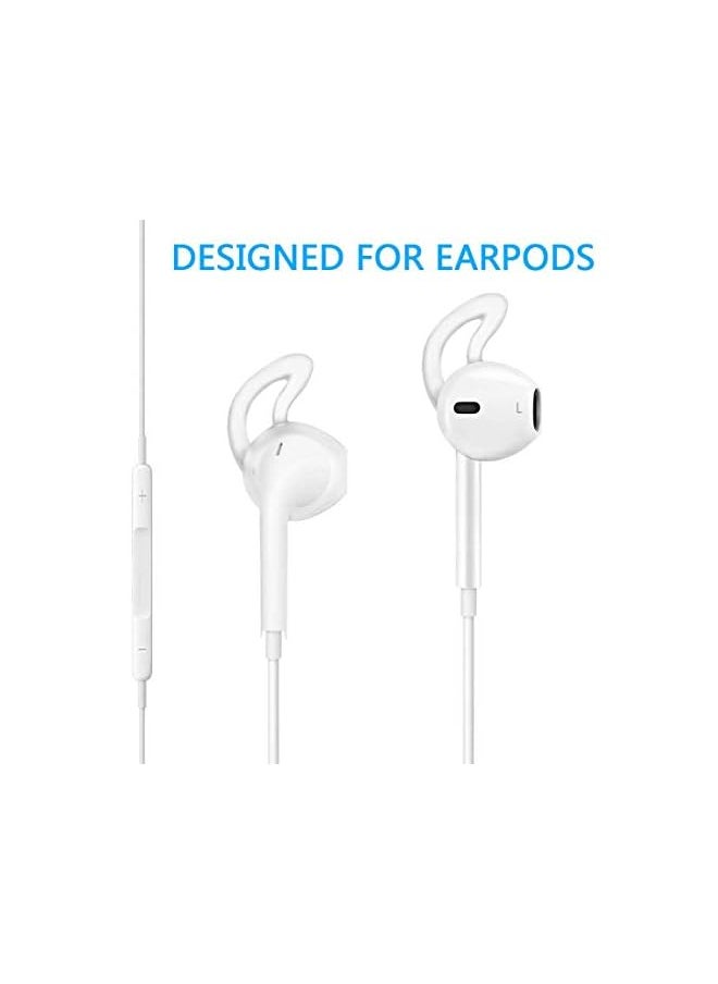 erorex - 4 Pairs Silicone Ear Tips For Air Pods 1 2 Anti Slip Ear Hook Gel Headphones Earphones Protective Accessories Tips Soft Comfortable For Iphone 6S 6 Plus 5S 5C 5 Earbuds - Image 1