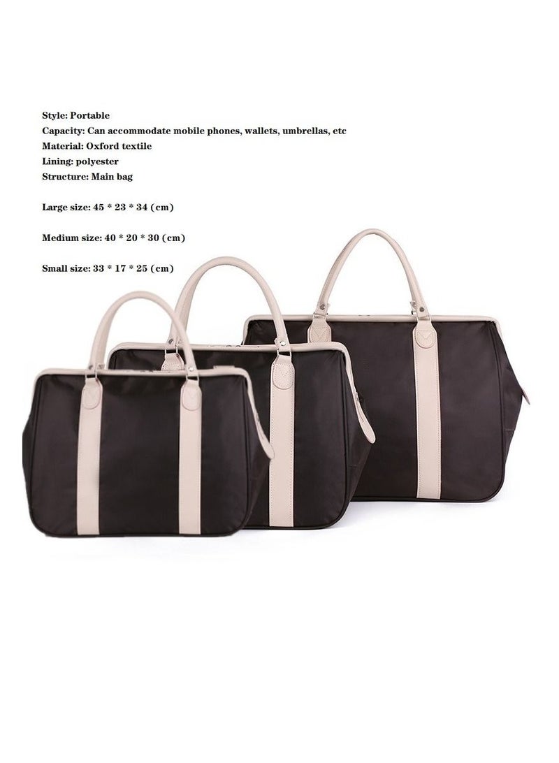 Y&D Multifunctional Large Capacity Short Distance Travel Handheld Duffel Bag Dark Brown  - Image 2