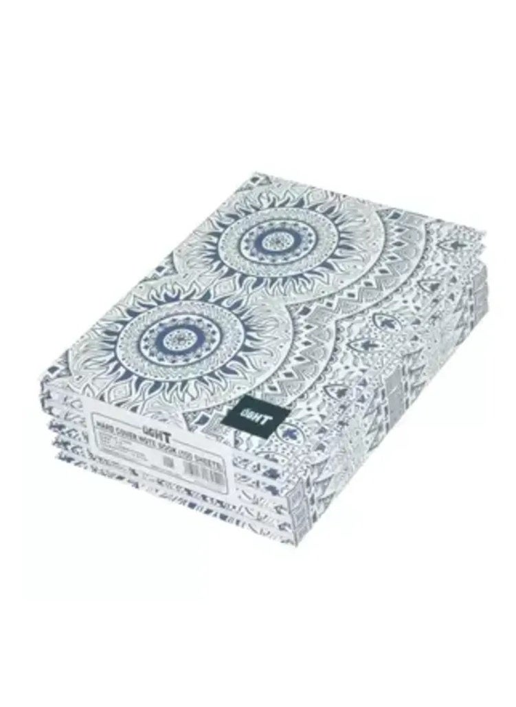 Light 5-Piece Light Hard Cover Notebook, Single Ruled (100 Sheet) A5 Size - LINBA51506 
