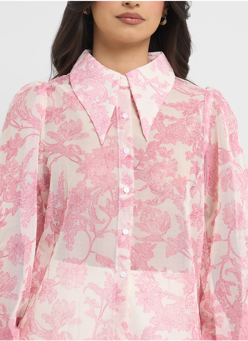 ELLA Floral Print Top  - Image 3