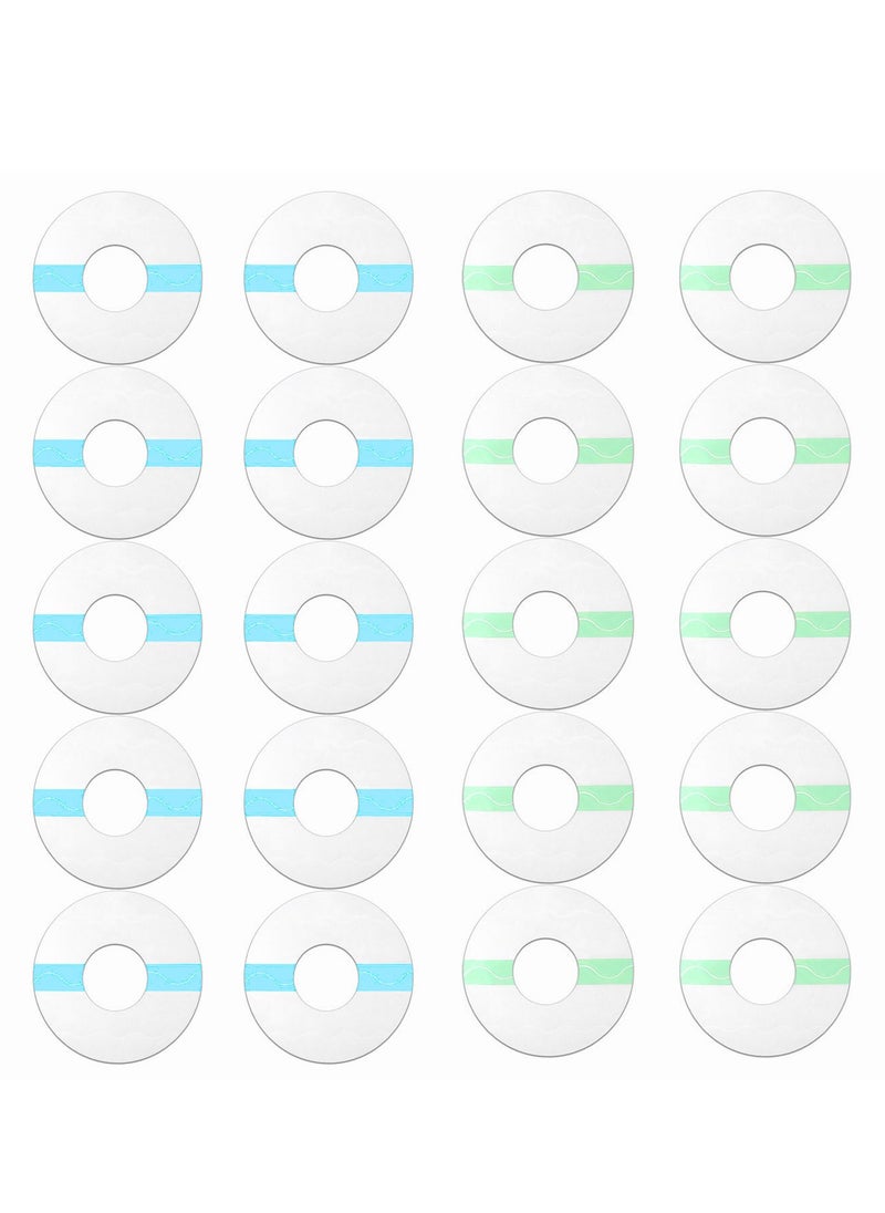 XIYU 20 Pieces Waterproof Sensor Covers for Freestyle Libre1/2/3 Sweatproof CGM Sensors Adhesive Patches, Adhesive Waterproof Patches Transparent Breathable Sensor Fixing Stickers Anti-Drop Sports Patches  - Image 1