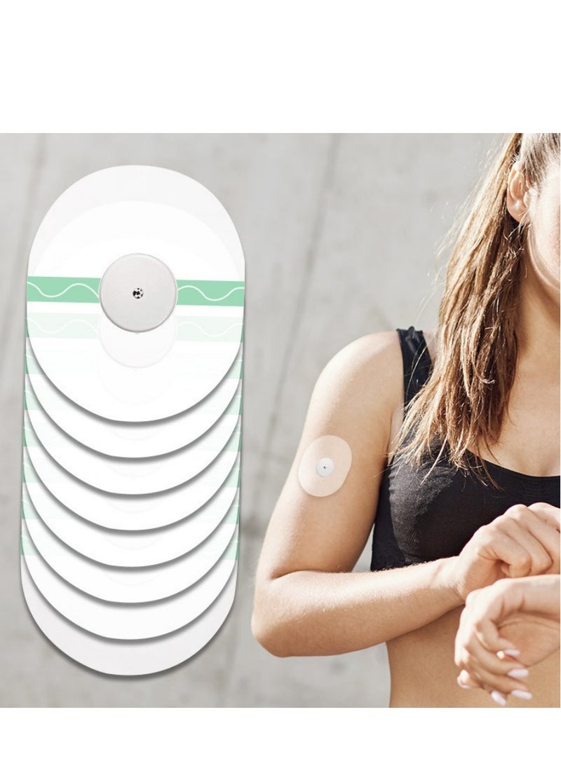 XIYU 20 Pieces Waterproof Sensor Covers for Freestyle Libre1/2/3 Sweatproof CGM Sensors Adhesive Patches, Adhesive Waterproof Patches Transparent Breathable Sensor Fixing Stickers Anti-Drop Sports Patches  - Image 2