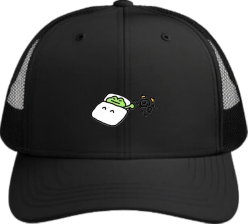 Frog Plain unisex baseball cap Black 15