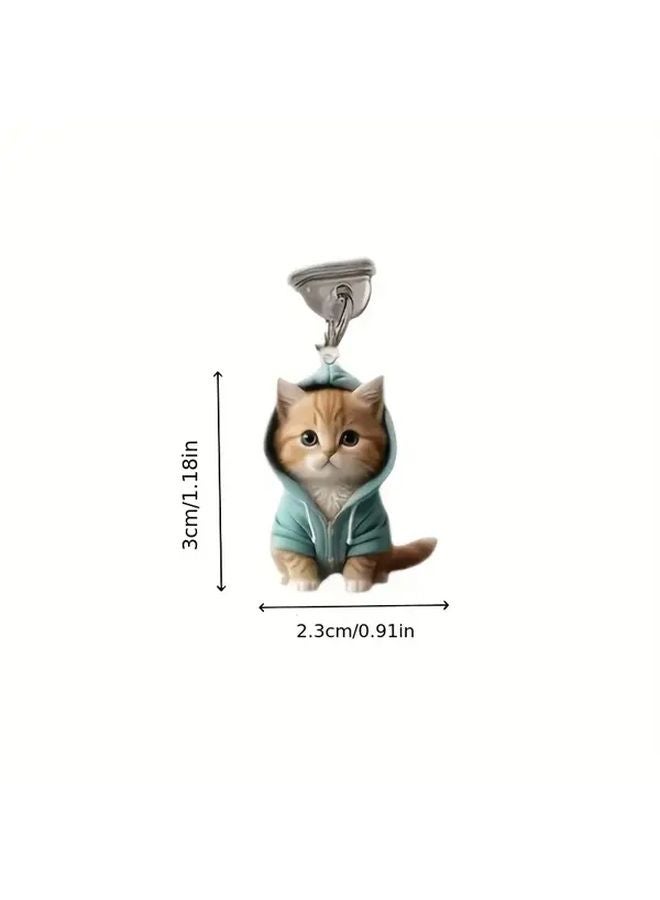 Greed 3pcs Cute Cat Acrylic Dust Plugs for iPhone Charging Ports Kitten Design Dustproof Scratch Resistant for iPhone 11 12 13 14 15 - Image 3
